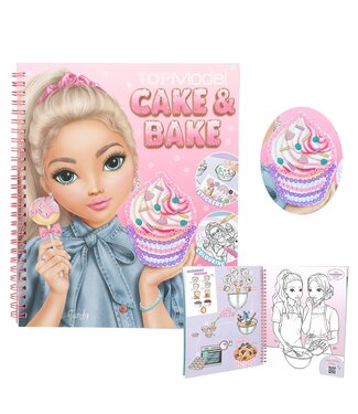 TOPModel TOPModel Cake & Bake kleurboek – inclusief stickers & pailletten