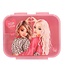 TOPModel TOPModel broodtrommel LEOHEART – roze lunchbox met panterprint