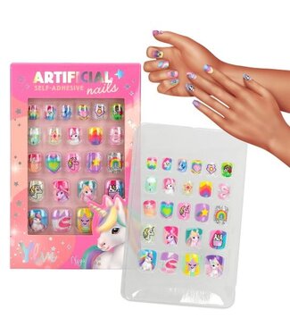 TOPModel Ylvi - Unicorn kunstnagels– zelfplakkende nagels voor meisjes