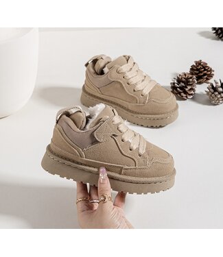 Furry Sneakers (Unisex) - Beige