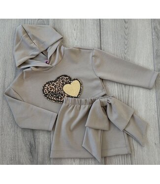 Leopard hartjes set