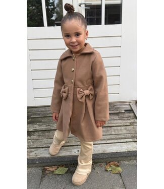 Italian Bow Trenchcoat - Camel