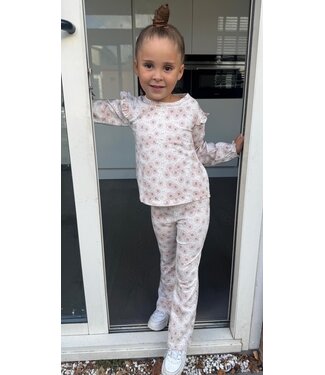 Dirkje  Big Flower Flared Broek