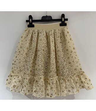 Golden Dots Skirt - Champagne