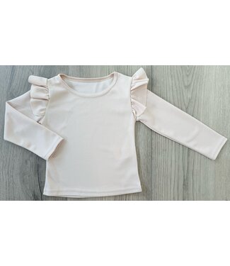 Draakjes en Boefjes Ruffle Longsleeve - Beige