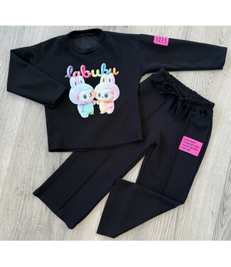 Labubu Flared Set - Zwart