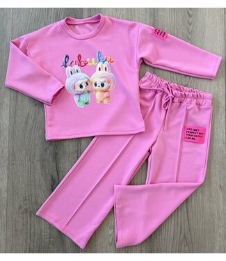 Labubu Flared Set - Roze