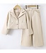 Blazer Flared Set - Beige