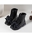 Glitter Bow Boots - Zwart