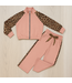 Comfy & Leopard Joggingset - Roze