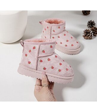 Aardbeien boots - Roze