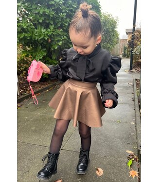 Draakjes en Boefjes Leatherlook rokje - Bronze (Verzenddatum 18 Dec)