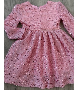Glitter jurkje - Roze