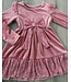 Draakjes en Boefjes Velvet Jurkje Met Sequins - Roze •