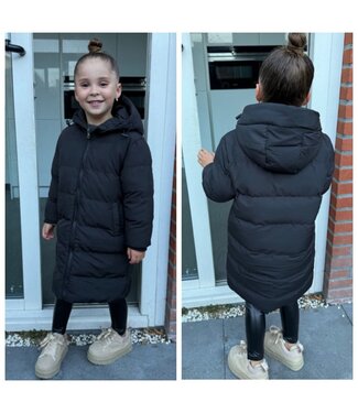 Draakjes en Boefjes Bubbly winterjas - Zwart (Unisex)