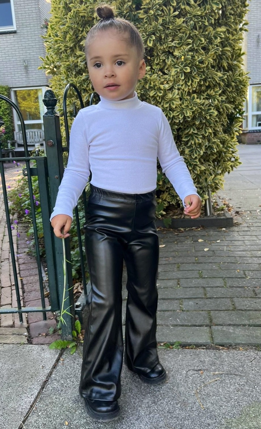 Flared Broek - Leatherlook