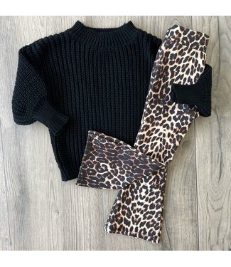 Draakjes en Boefjes Flared broek met Leopard print