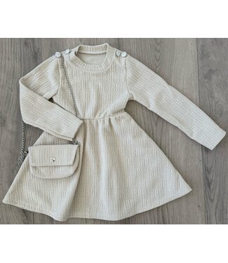 Cutest Dress (Met Tasje) - Beige