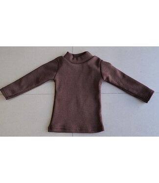 Draakjes en Boefjes Rib Col Top - Marron