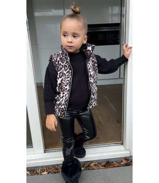 Bodywarmer - Leopard  (Verzenddatum 6 jan)
