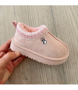 Furry sliders - Roze
