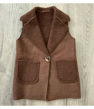 Teddy Gilet - Camel