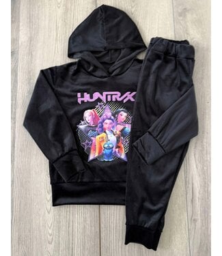 K-Pop Demon Hunters Velvet Set - Zwart