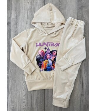 Draakjes en Boefjes K-Pop Demon Hunters Velvet Set - Beige