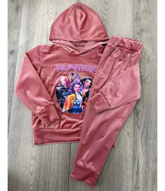 K-Pop Demon Hunters Velvet Set - Oud Roze