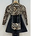 Velvet Leopard & Leatherlook Dress (Met tasje) - Verzenddatum 9 okt