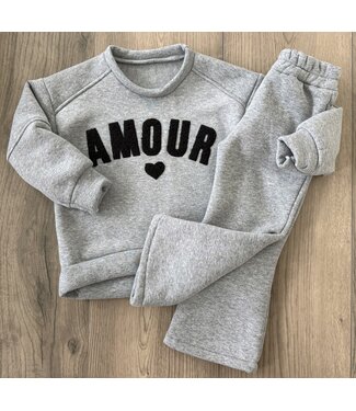 Amour Jogging set - Grijs