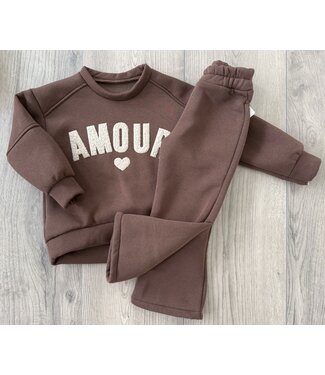 Amour Jogging set - Marron