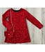 Glitter Jurkje met tasje - Rood