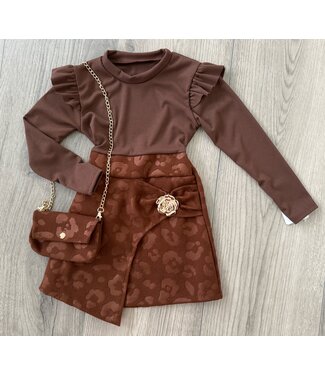Marron Dress (Met tasje)