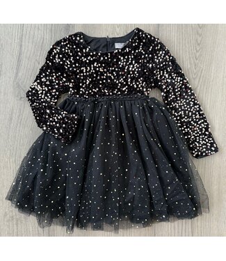 Glitter Tule Jurkje(met tasje) - Zwart