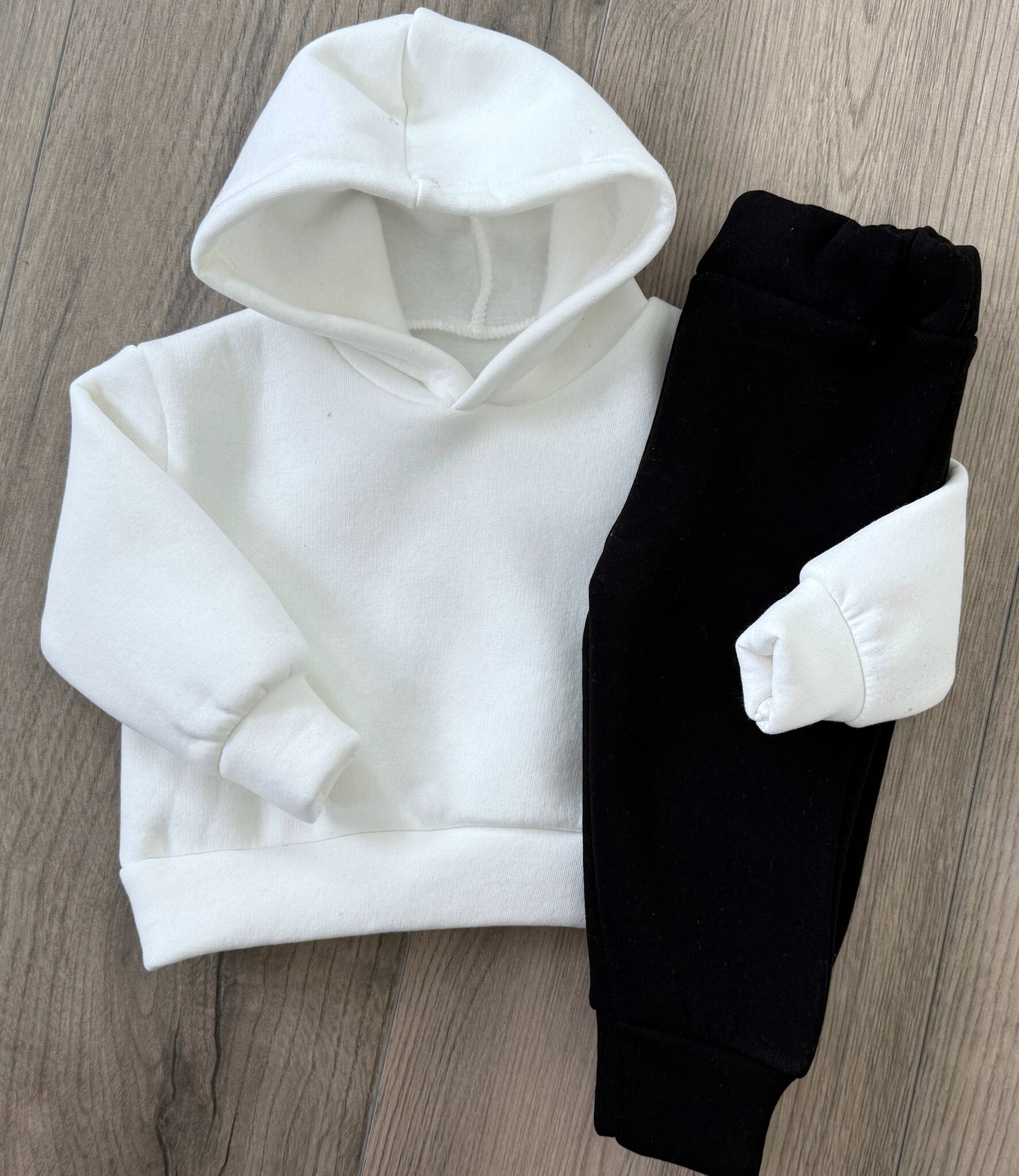Joggingset - Zwart/Wit (Unisex)