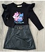 Stitch leatherlook dress