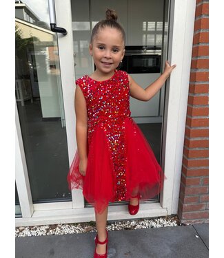 Glitter Jurkje - Rood