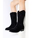 Suede Cowboy Boots - Zwart