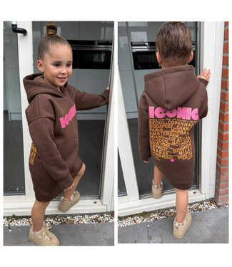 Hoodie Dress - Iconic Marron