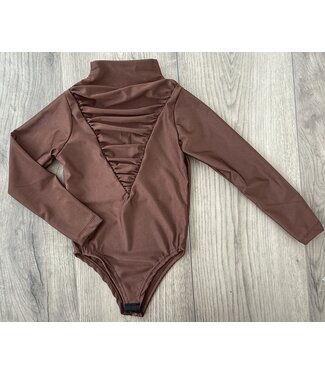 Zijden Body - Marron