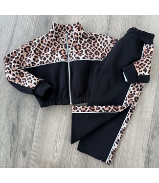 Leopard & Chill Set - Zwart