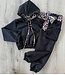 Sparkle Leopard Joggingset - Zwart