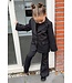 Blazer & Flared Pantalon - Zwart