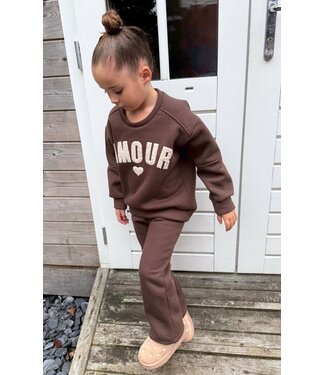 Amour Jogging set - Marron (verzenddatum 23 okt)