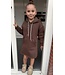 Hoodie Dress - Marron