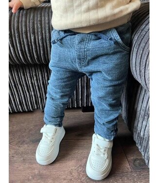 Dirkje  Zachte jogger - Denimlook  (Verzenddatum 23 okt)