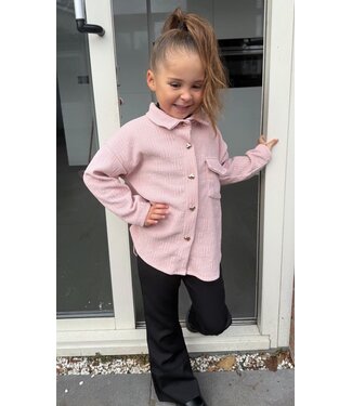 Blouse met hartjes knopen - Roze