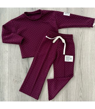 Sparkle | Perfect Outfit - Jogging Set Bordeaux