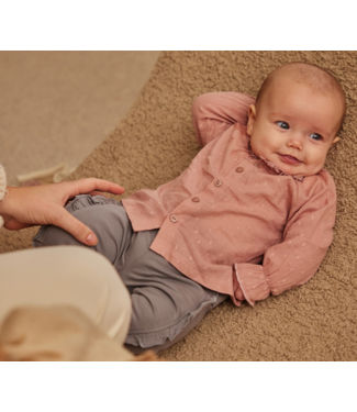 Dirkje  Blouse met ruffle hals - Roze